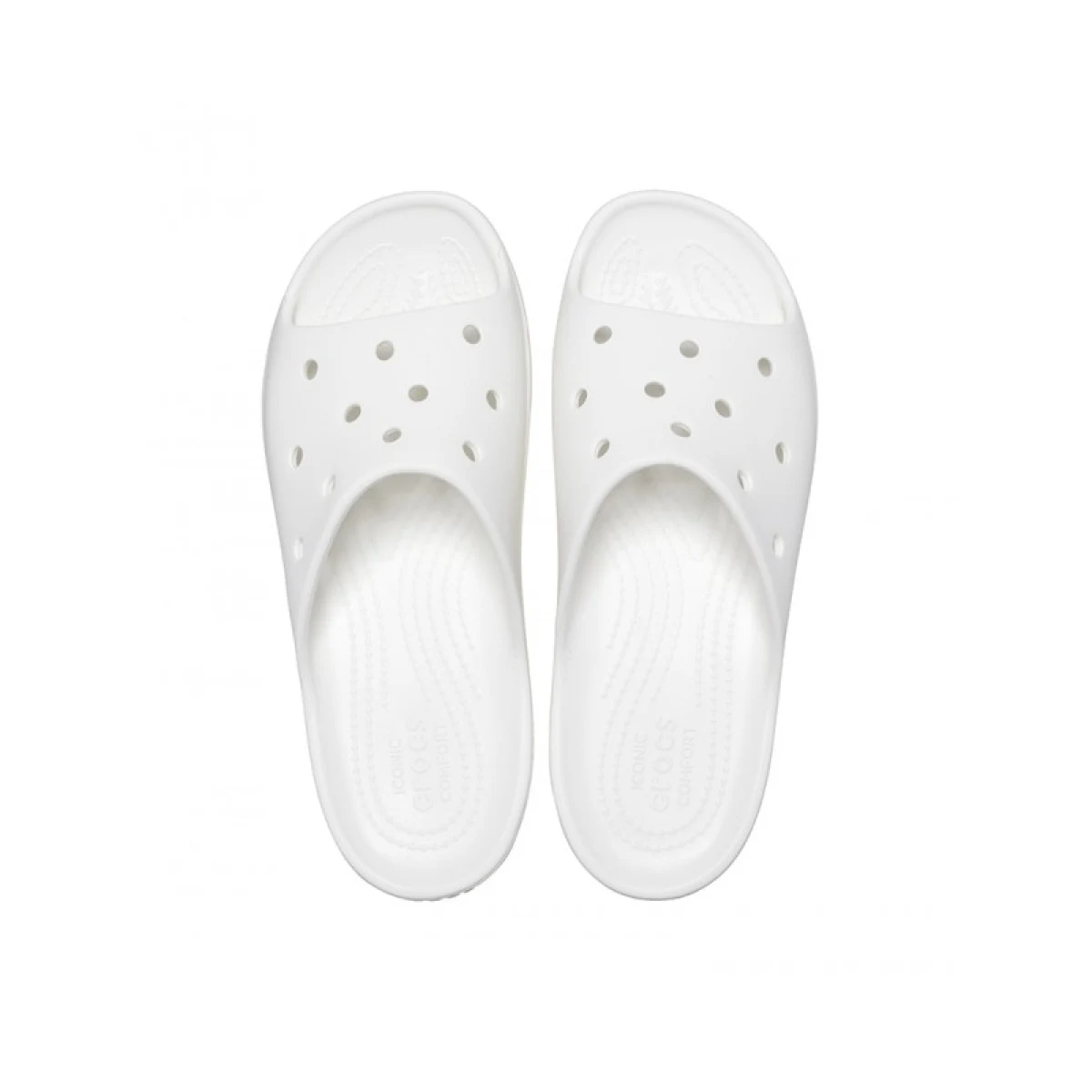 Női papucsok (strandcipők) CROCS Classic Platform Slide white · záber 5