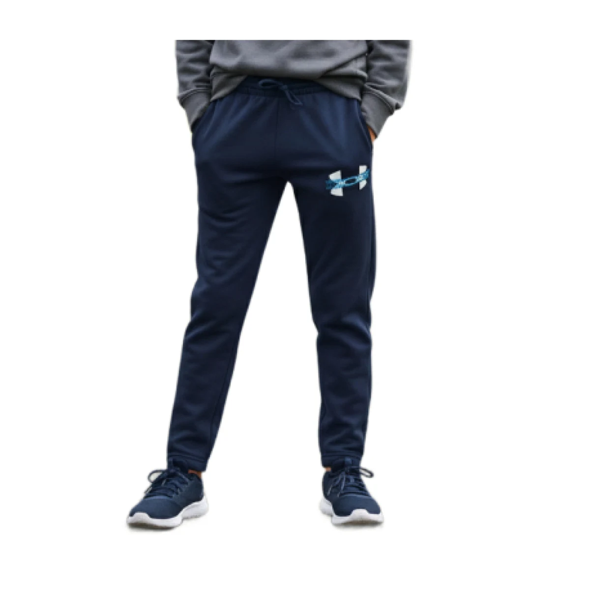Fiú melegített melegítőnadrágok UNDER ARMOUR UA Rival Flc Cblck Grphc Jgr · záber 1