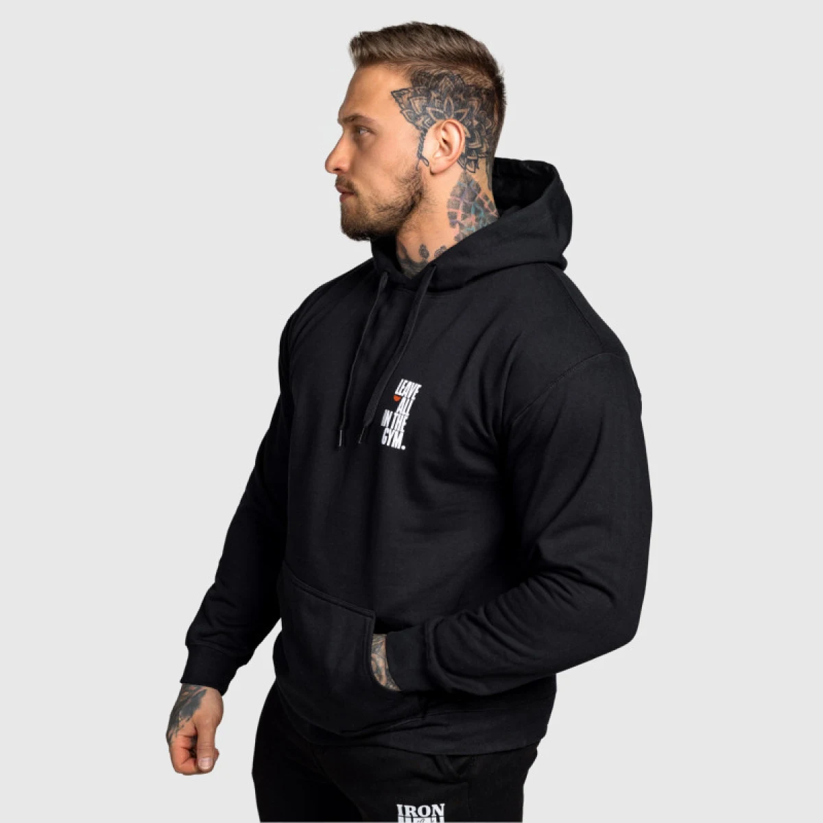 Férfi fitness pulóver Iron Aesthetics Motive, fekete · záber 3
