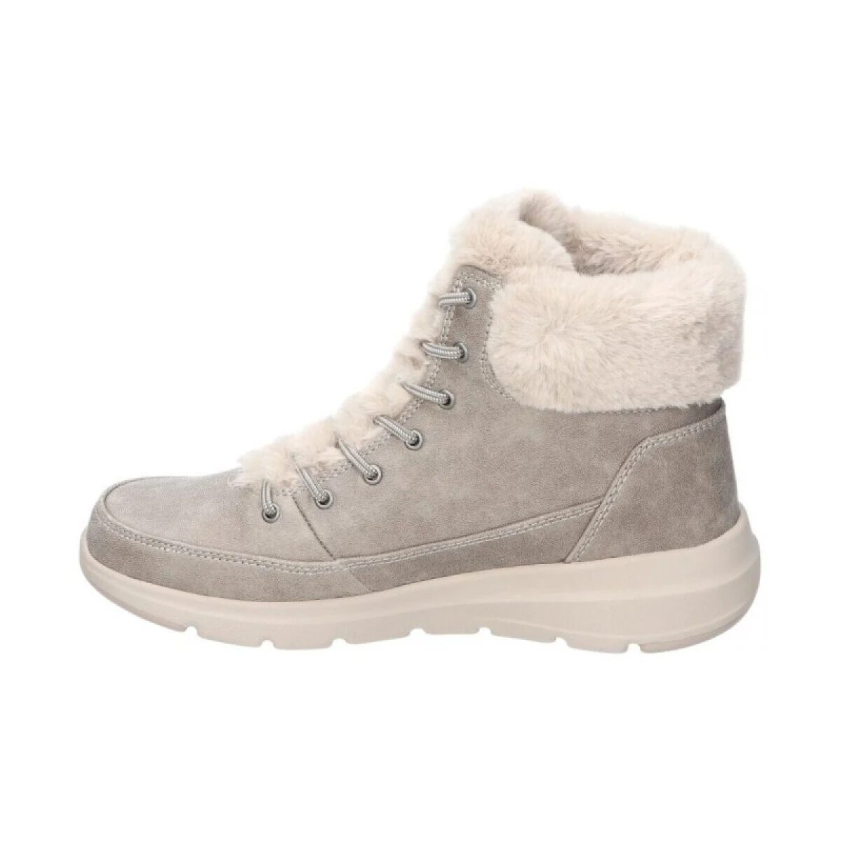 Női bokacsizmák télen SKECHERS Glacial Ultra W taupe · záber 3