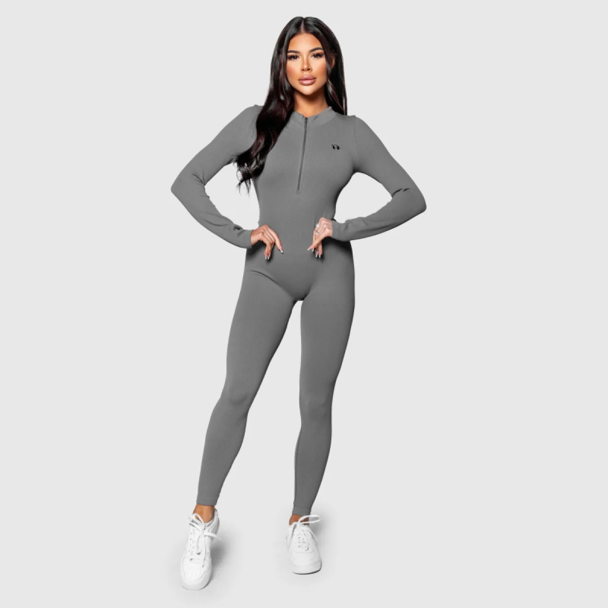 Női bordázott overál Iron Aesthetics Rib Lady, szürke · záber 4