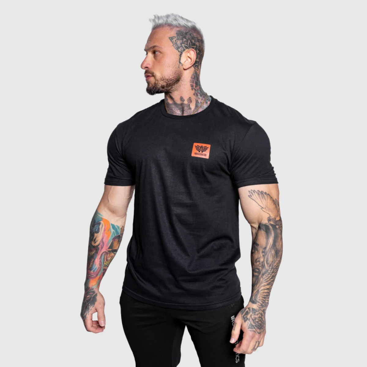 Férfi sportpóló Iron Aesthetics Quick, fekete · záber 2