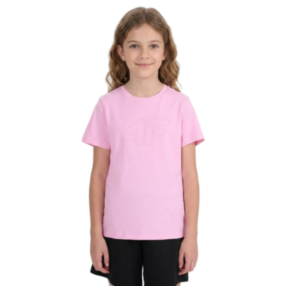 Lány póló rövid ujjú 4F JUNIOR TSHIRT F3004-56S-LIGHT PINK - Pohlavie: Gyerek · záber 1