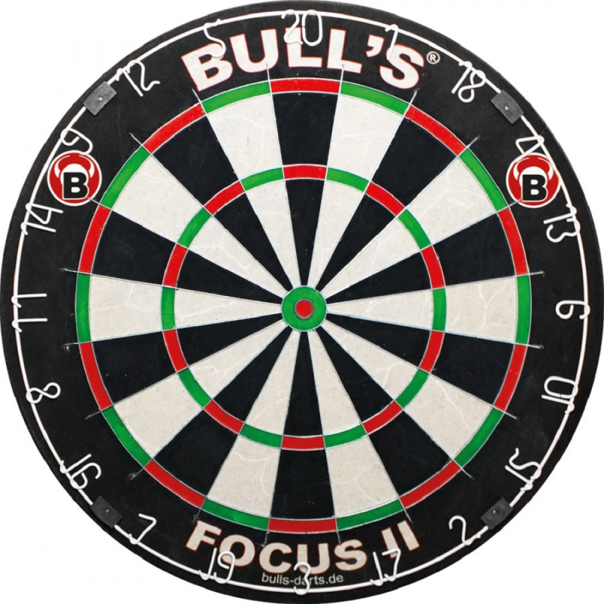 Bull's Focus II hivatalos verseny darts tábla, sisal kender, penge térrács (10db !!!) · záber 1