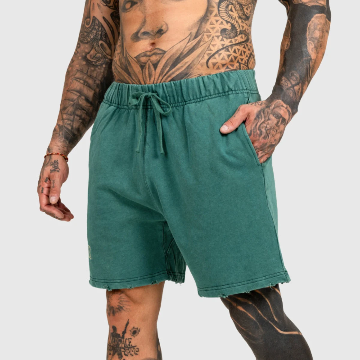 Férfi rövidnadrág Iron Aesthetics ASTHX, washed black · záber 5