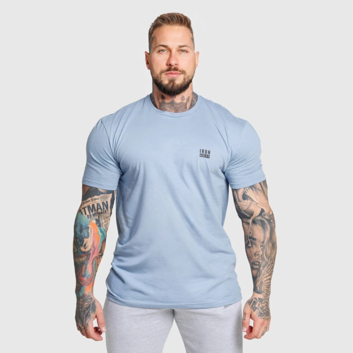 Férfi póló Iron Aesthetics Blackout, kék · záber 2