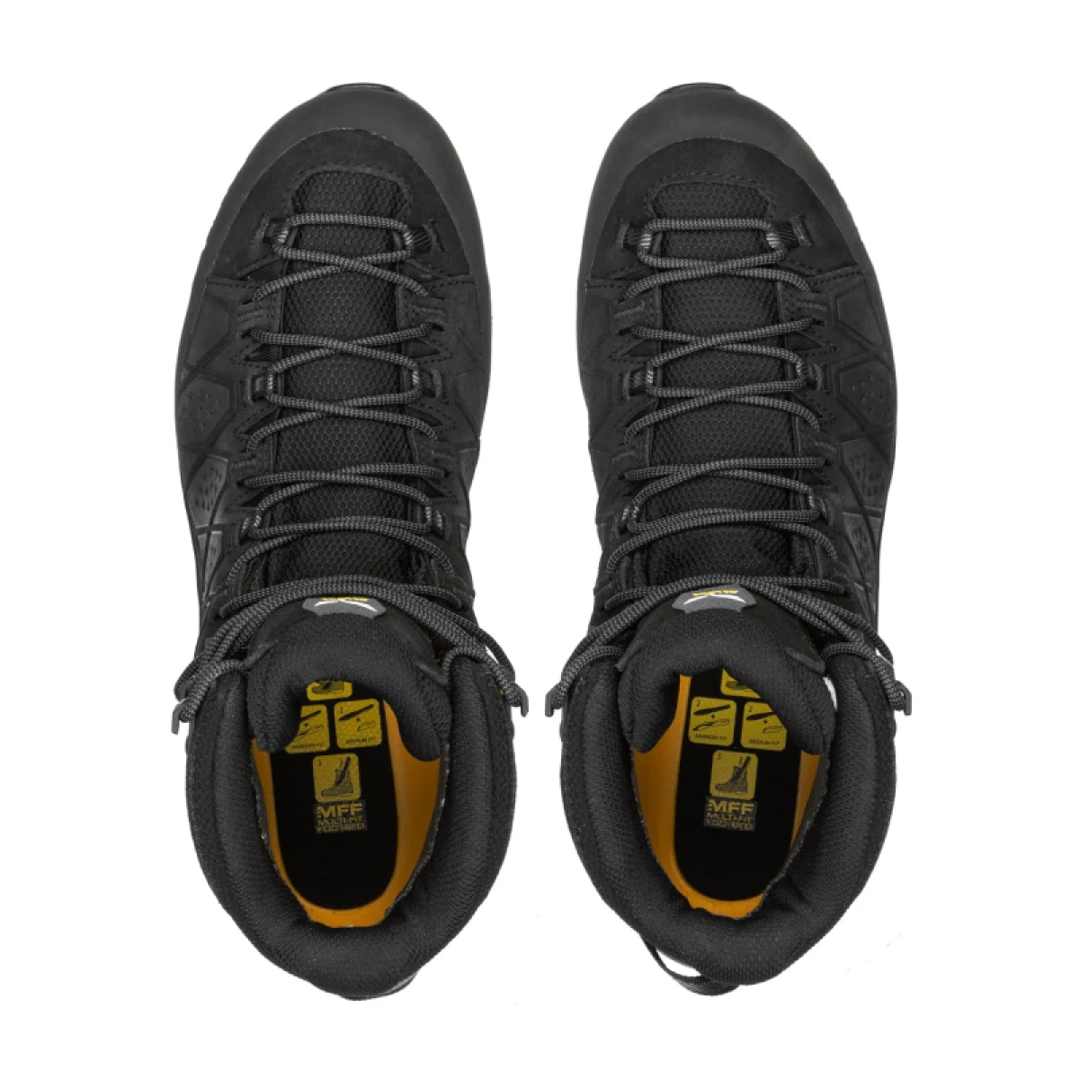 Férfi bokáig érő túracipő SALEWA Alp Trainer 2 Mid GTX M black black · záber 3