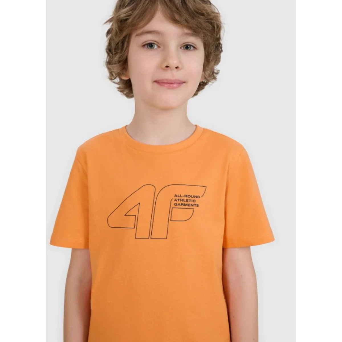Fiú póló rövid ujjú 4F JUNIOR TSHIRT M2185-70S-ORANGE · záber 2