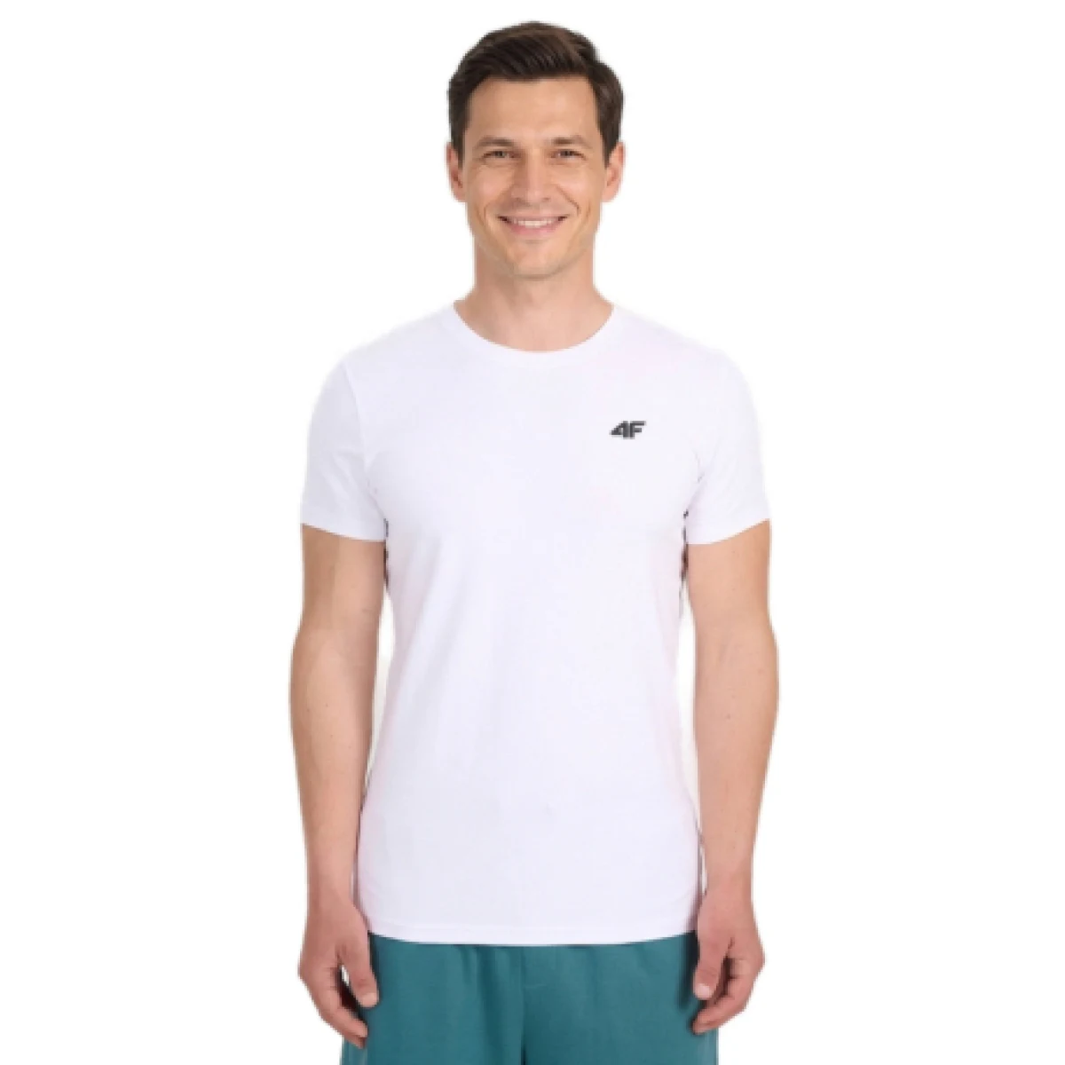 Férfi rövid ujjú póló 4F TSHIRT M3340-10S-WHITE · záber 1