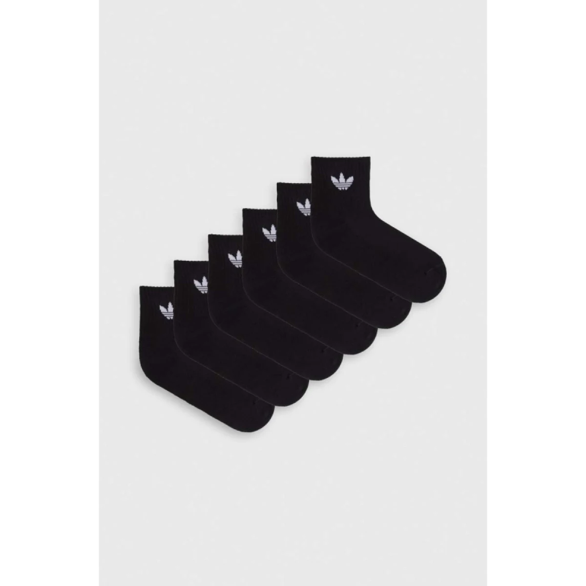 Zoknik ADIDAS ORIGINALS 6 PACK-MID ANKLE SCK-BLACK · záber 4