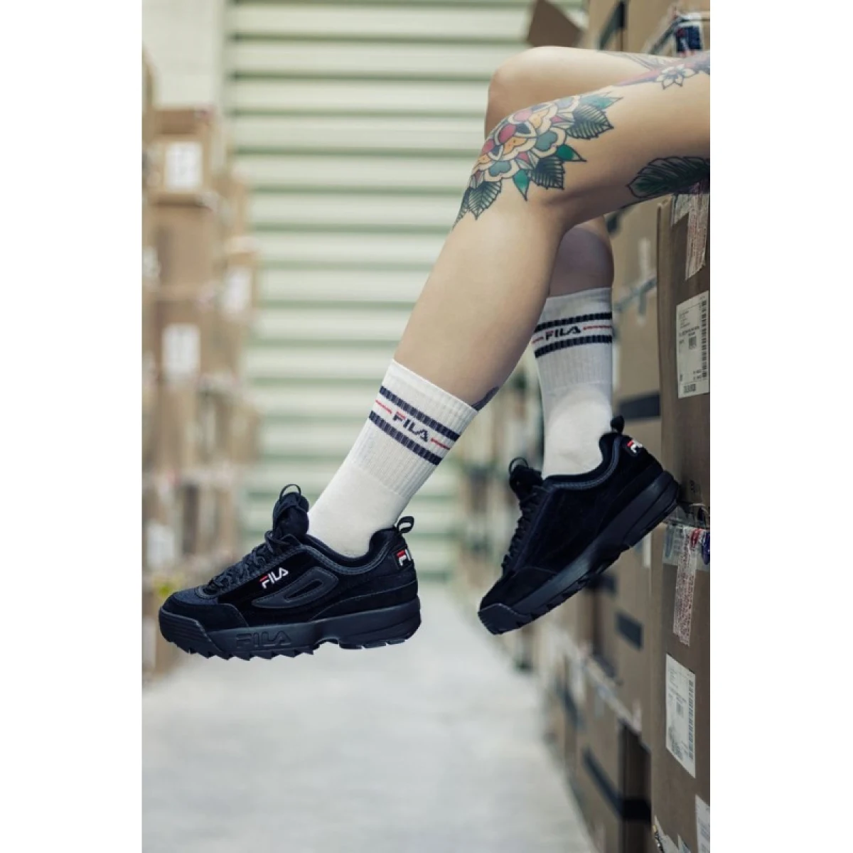 Zoknik FILA F9092 SOCKS 3-PACK-300 WHITE · záber 5