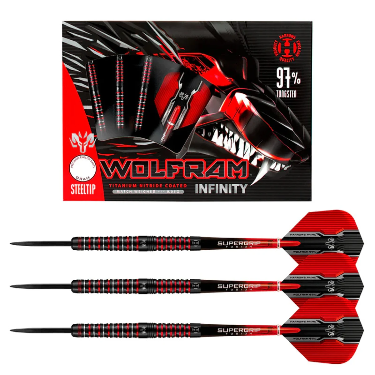 Dart szett Harrows steel 24g Wolfram Infinity 97% · záber 1