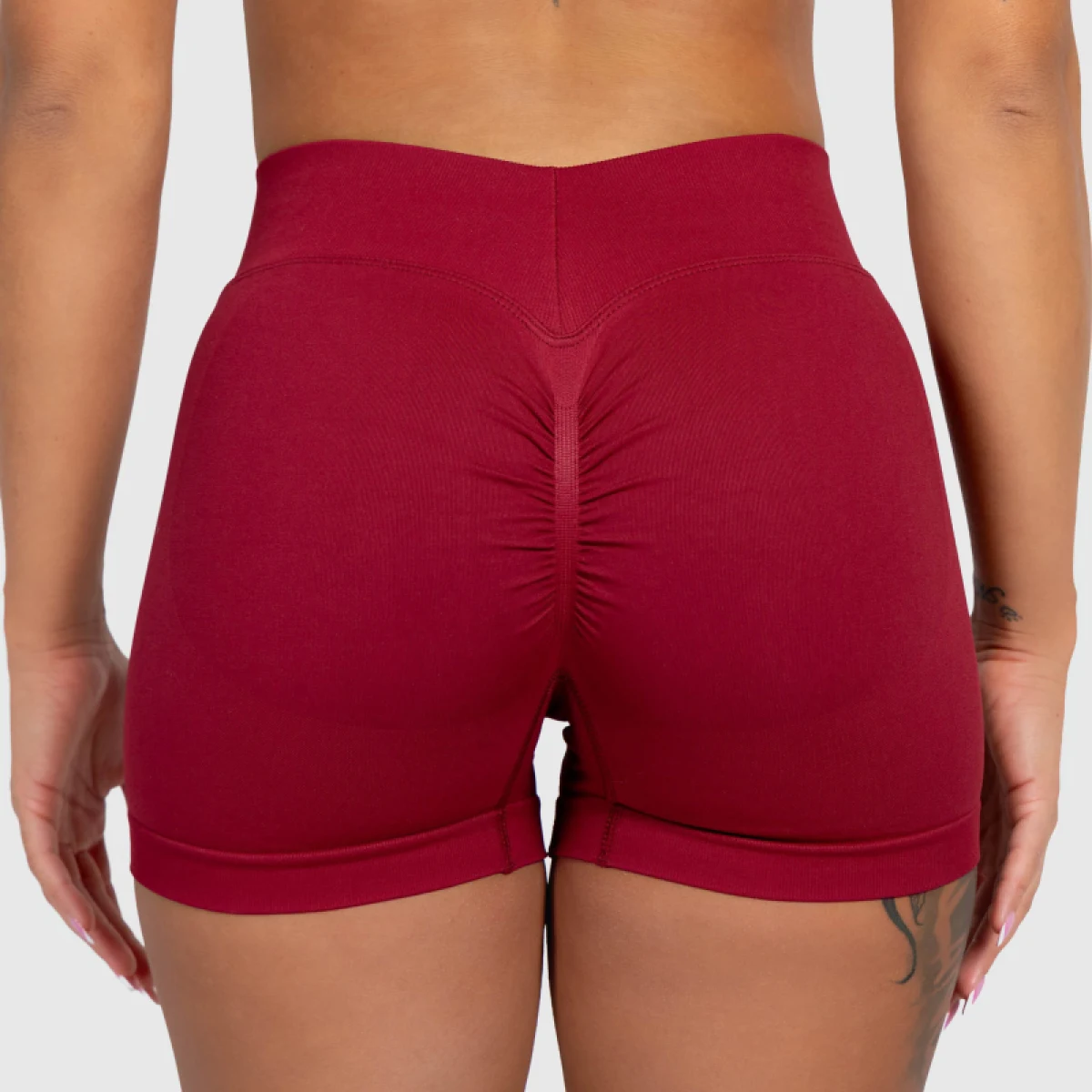 Sportos rövidnadrág Iron Aesthetics Shape, bordó · záber 3