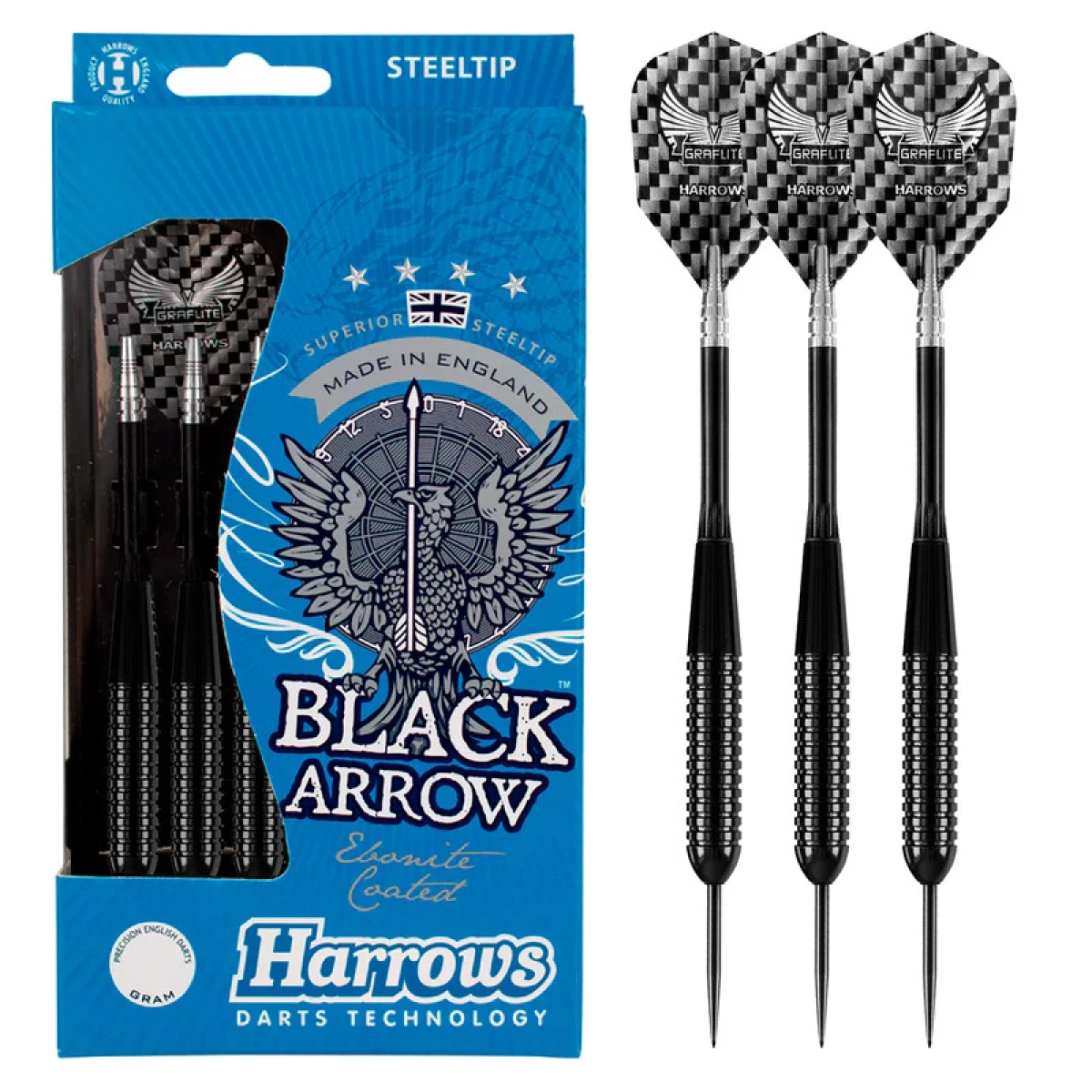 Dart szett Harrows steel 23g Black Arrow · záber 4