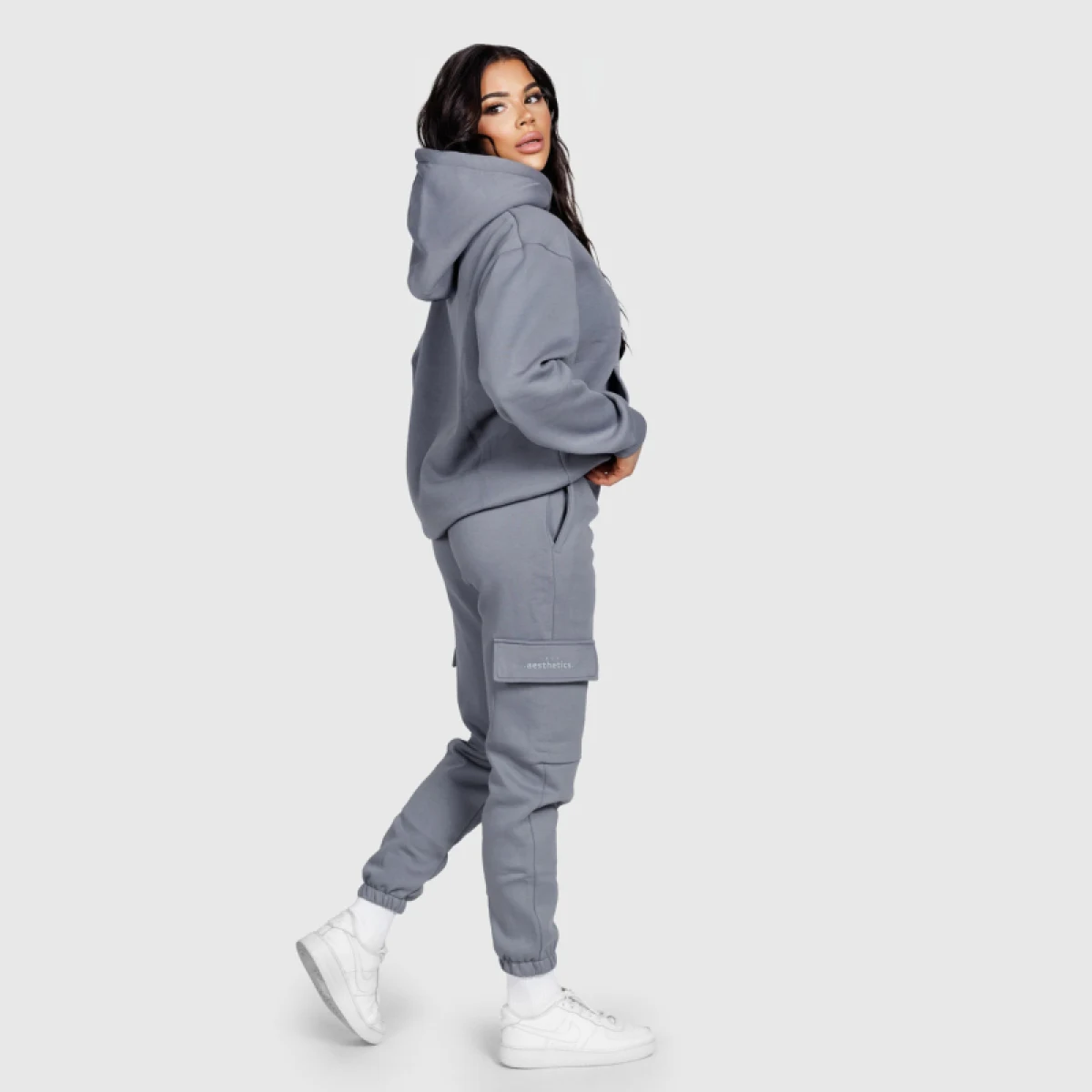 Női oversize szett Iron Aesthetics Cargo, szürke · záber 4