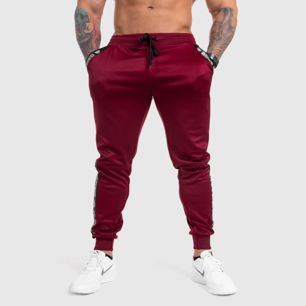 Jogger melegítő Iron Aesthetics Partial, bordó · záber 2