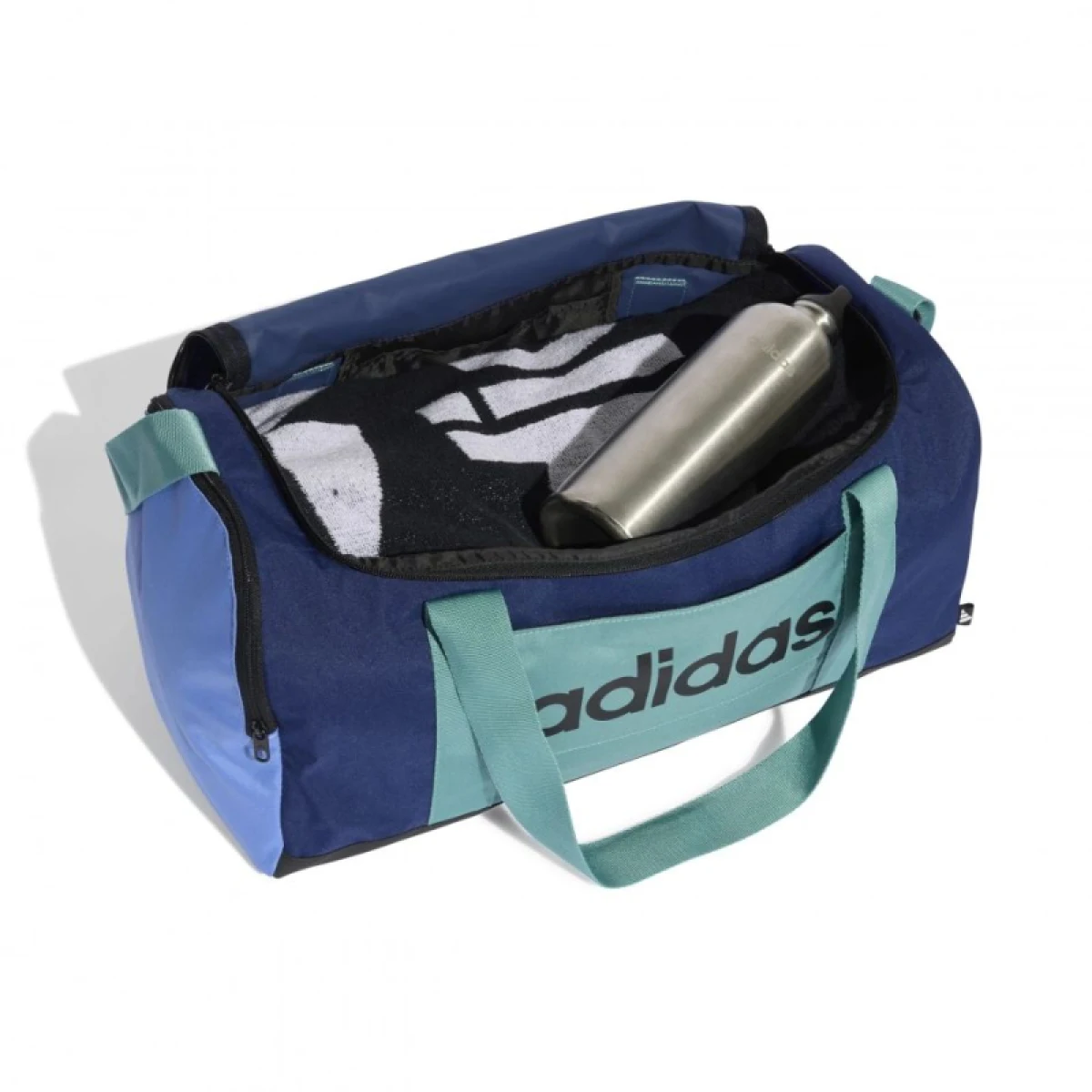 Utazótáska ADIDAS LINEAR DUF S CB-DKBLUE POWTEA BLUFUS · záber 3