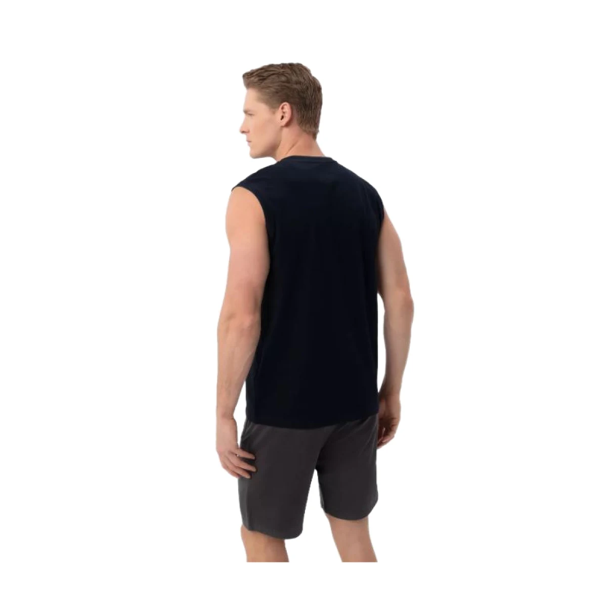 Férfi ujjatlan póló VOLCANO T-TANK-BLACK · záber 4