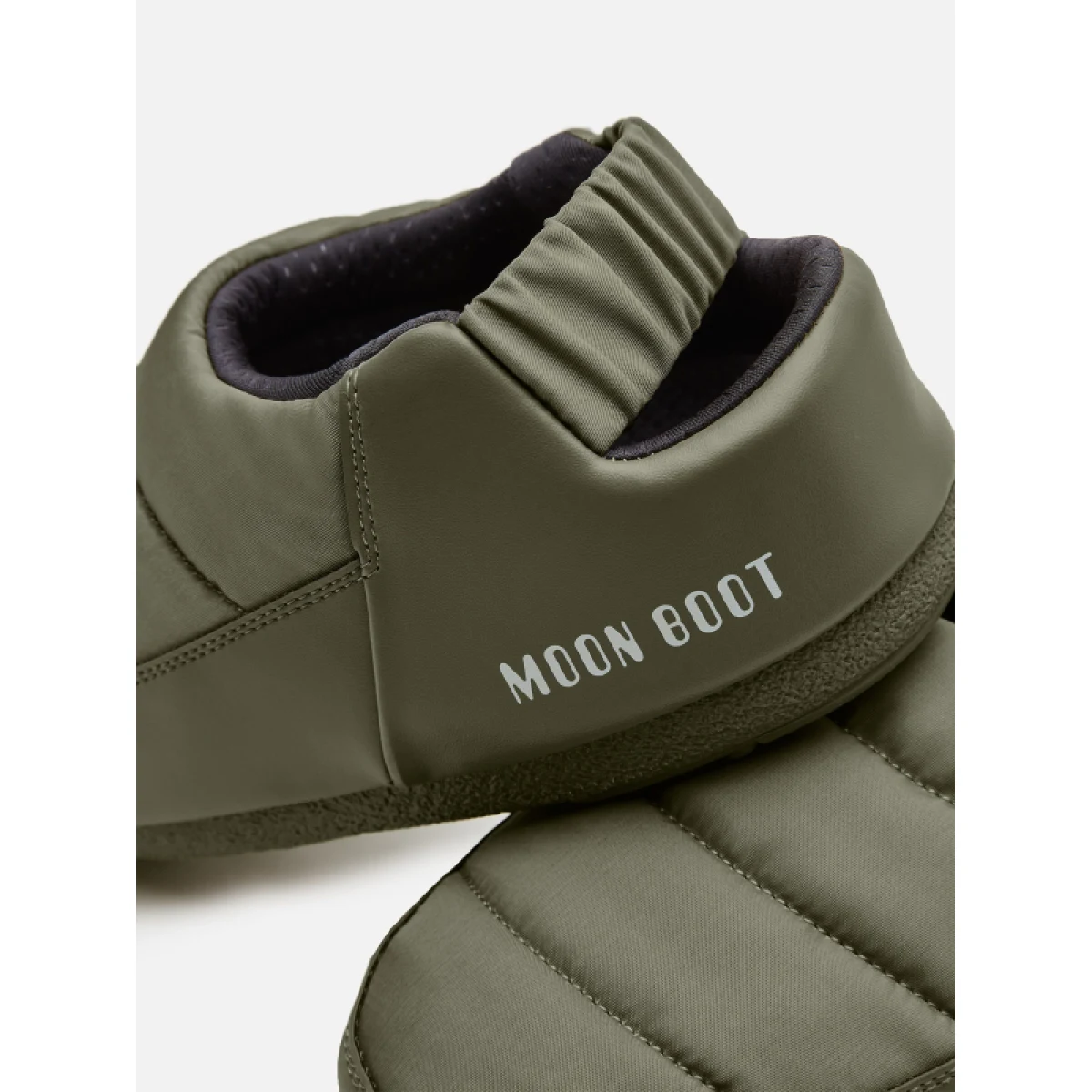 Női alacsony téli cipők MOON BOOT SANDAL BAND NYLON, 003 khaki · záber 4