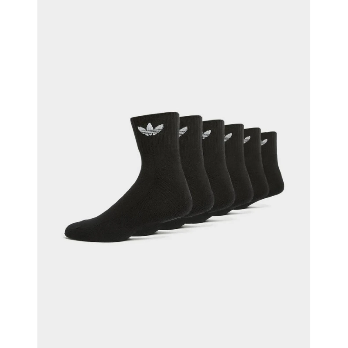 Zoknik ADIDAS ORIGINALS 6 PACK-MID ANKLE SCK-BLACK · záber 3