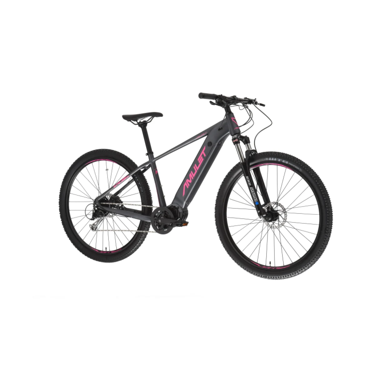 Női hegyi elektromos kerékpár AMULET 29 eRival 4.0 SH, black matt pink · záber 2