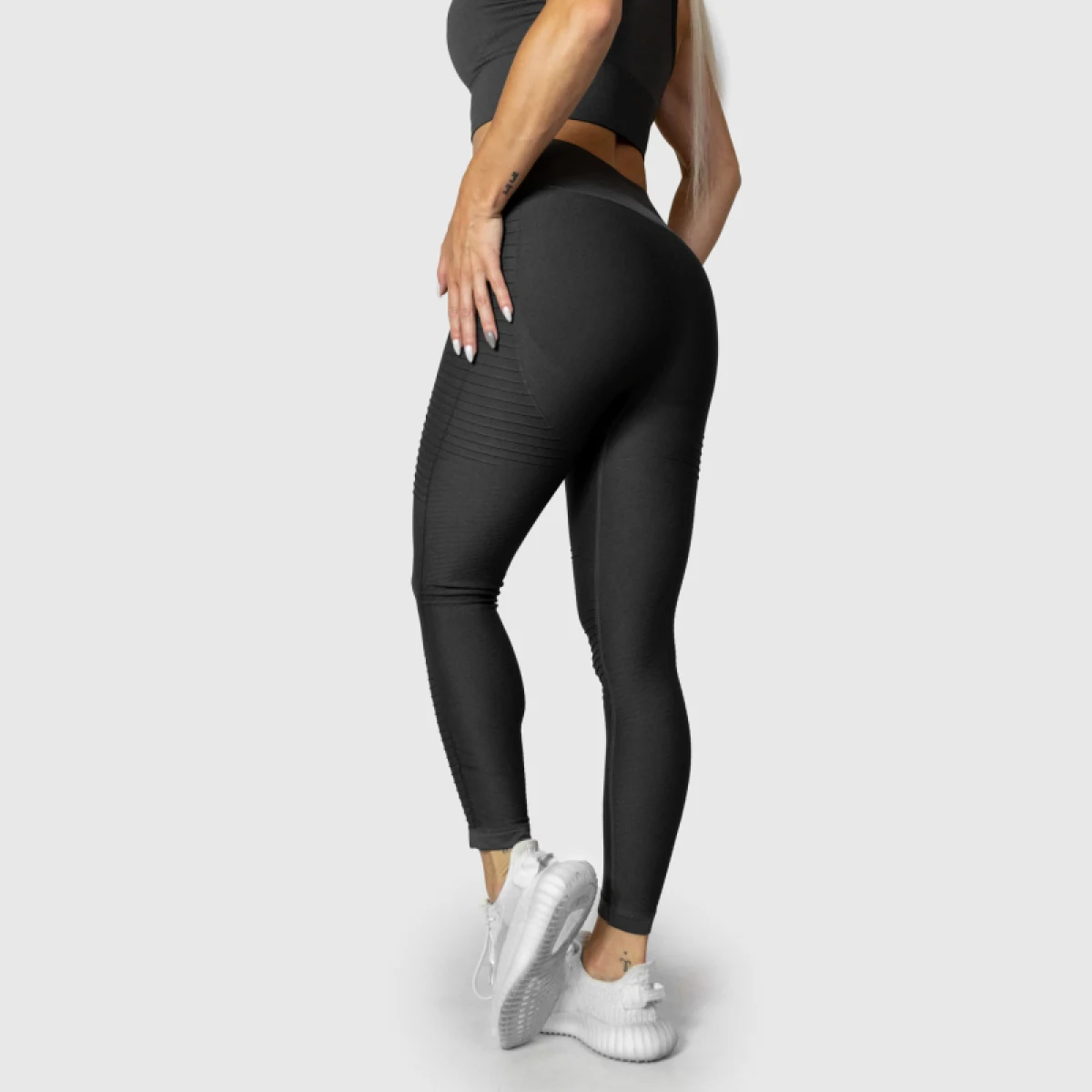 Varrás nélküli leggings Iron Aesthetics Dynamic, szürke · záber 5