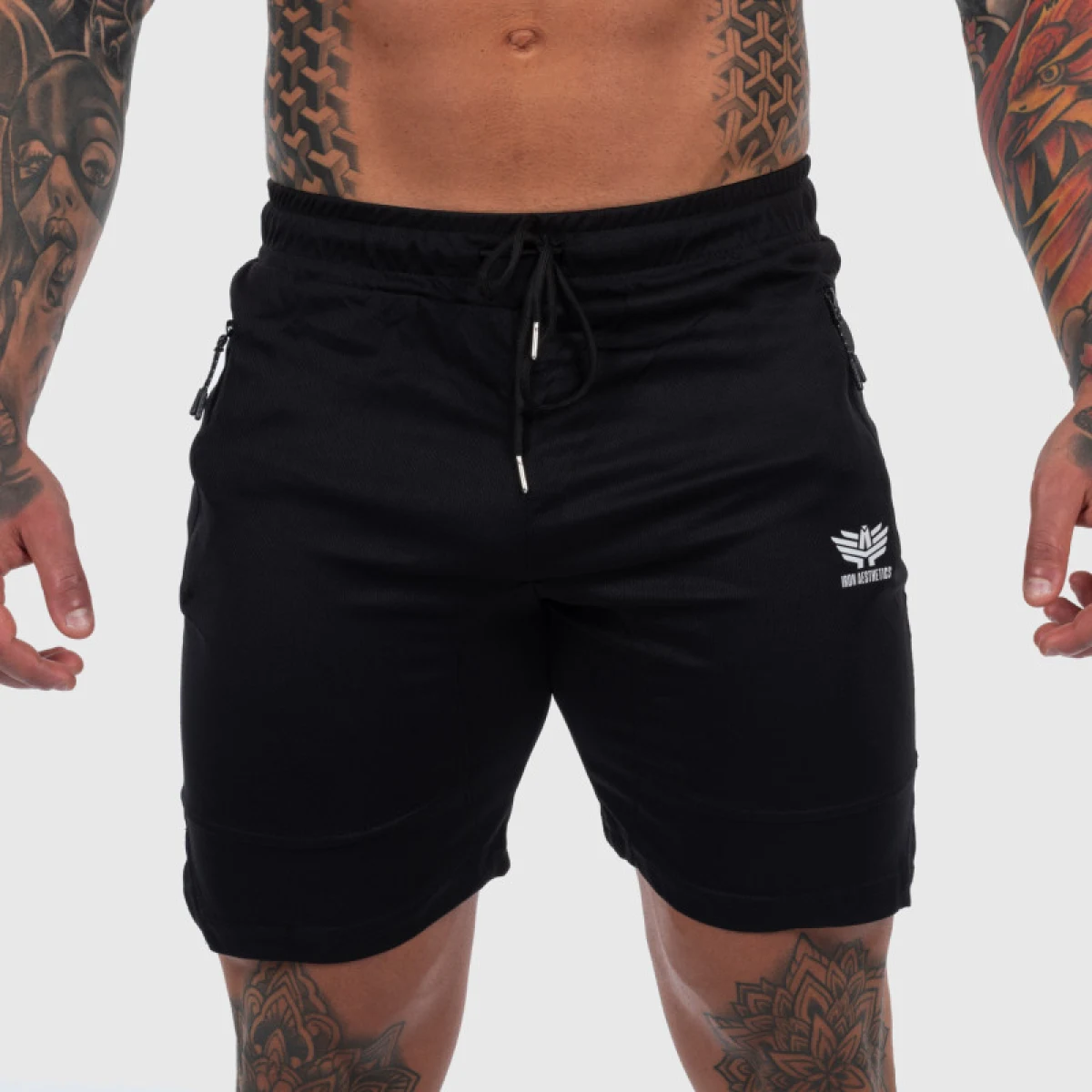 Sportos short Iron Aesthetics Lightning, fekete · záber 2