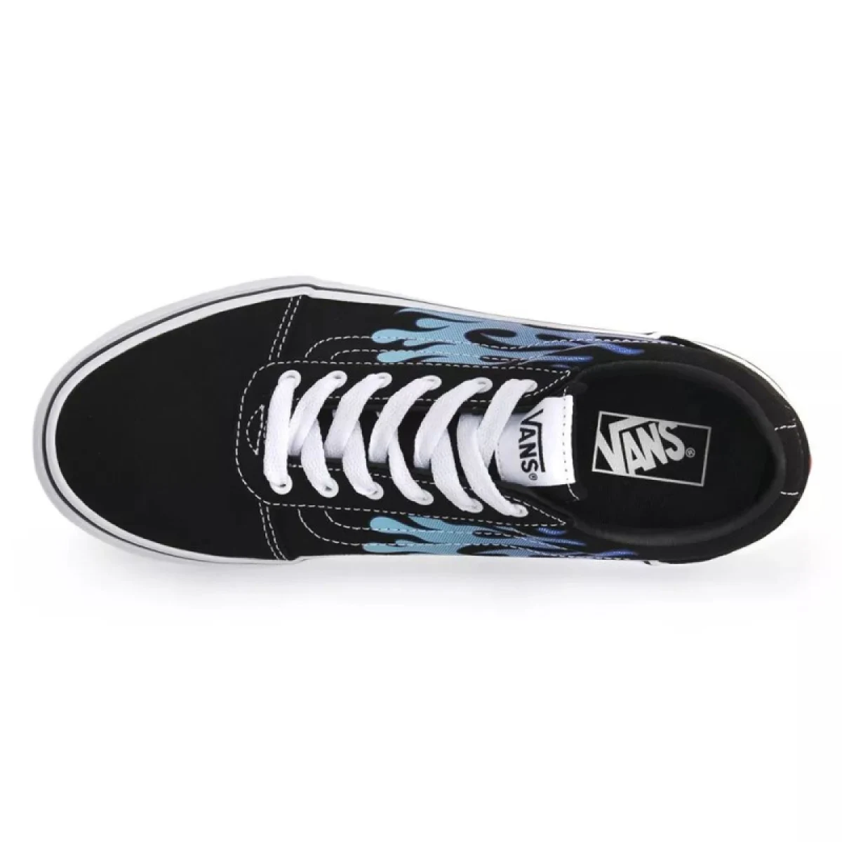 Fiú szabadidőcipők VANS Ward Flame black white · záber 4