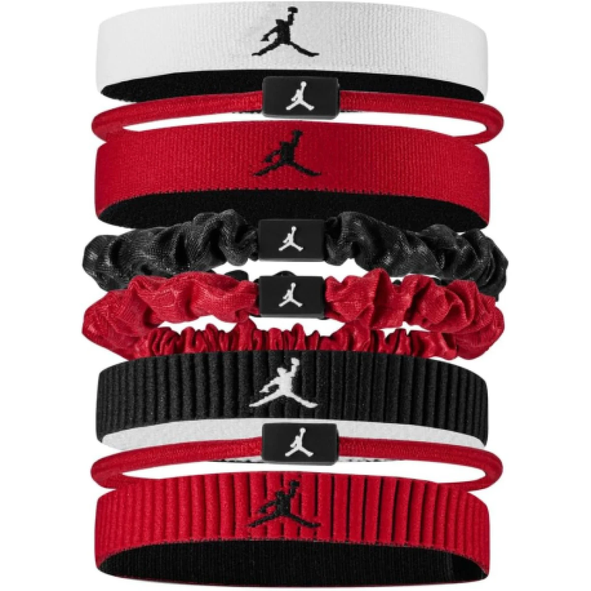Női fejpánt NIKE JORDAN MW HEAD TIES 8PK WH GR BK · záber 1