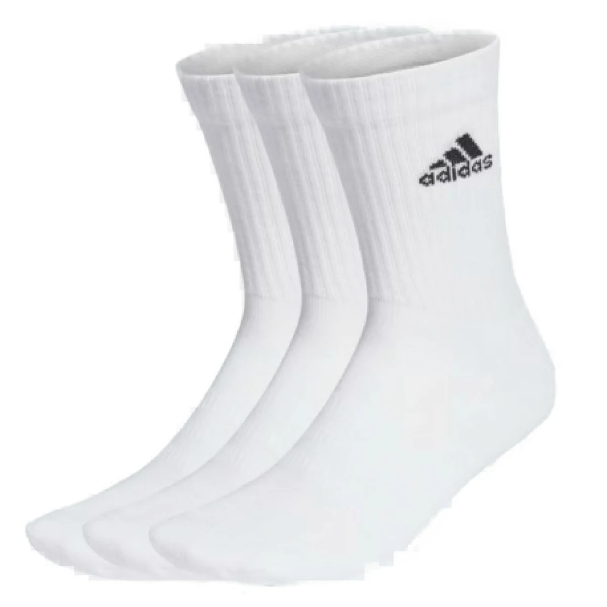 Zoknik ADIDAS 3 PACK - CUSH CRW 3PP-WHITE BLACK · záber 1