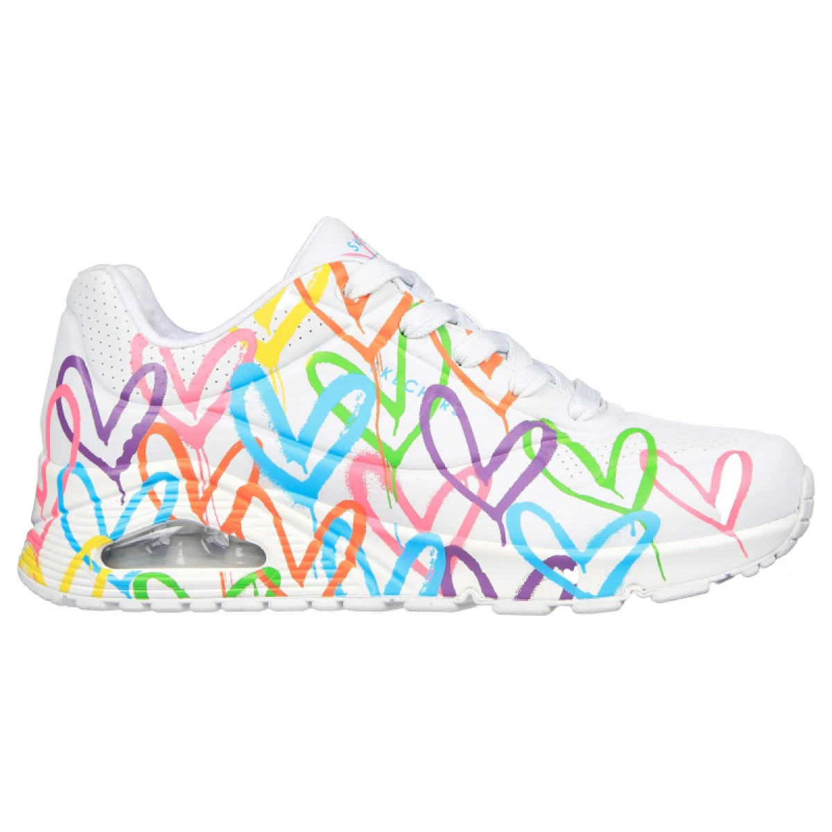 Női utcai cipők SKECHERS Uno Highlight Love black multi · záber 2