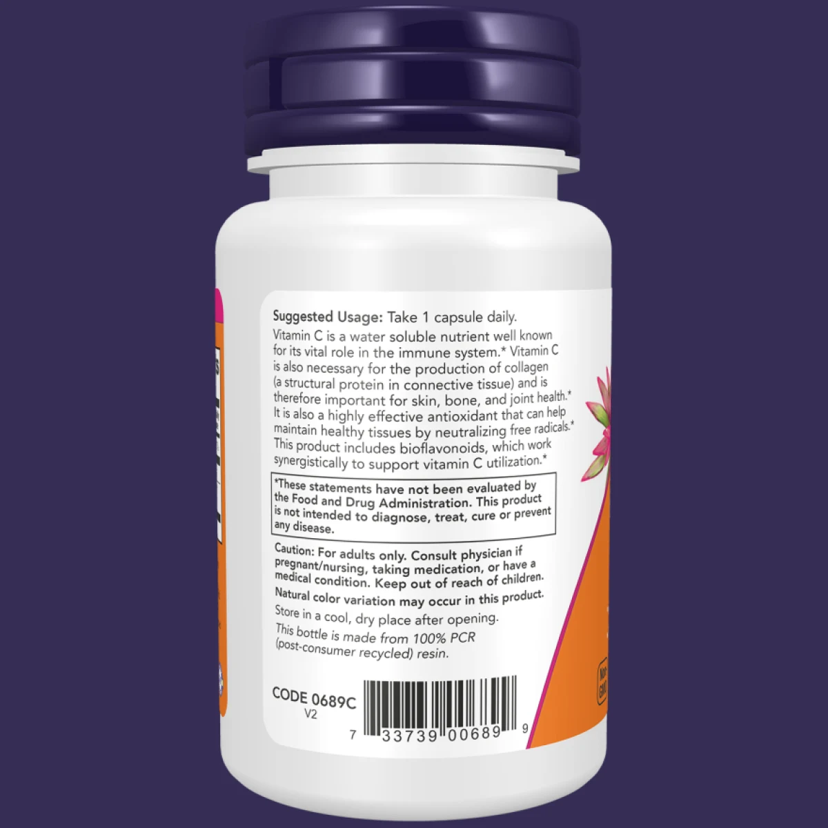 C-1000 mg C-vitamin, bioflavonoiddal és rutinnal 100 kapszula · záber 3