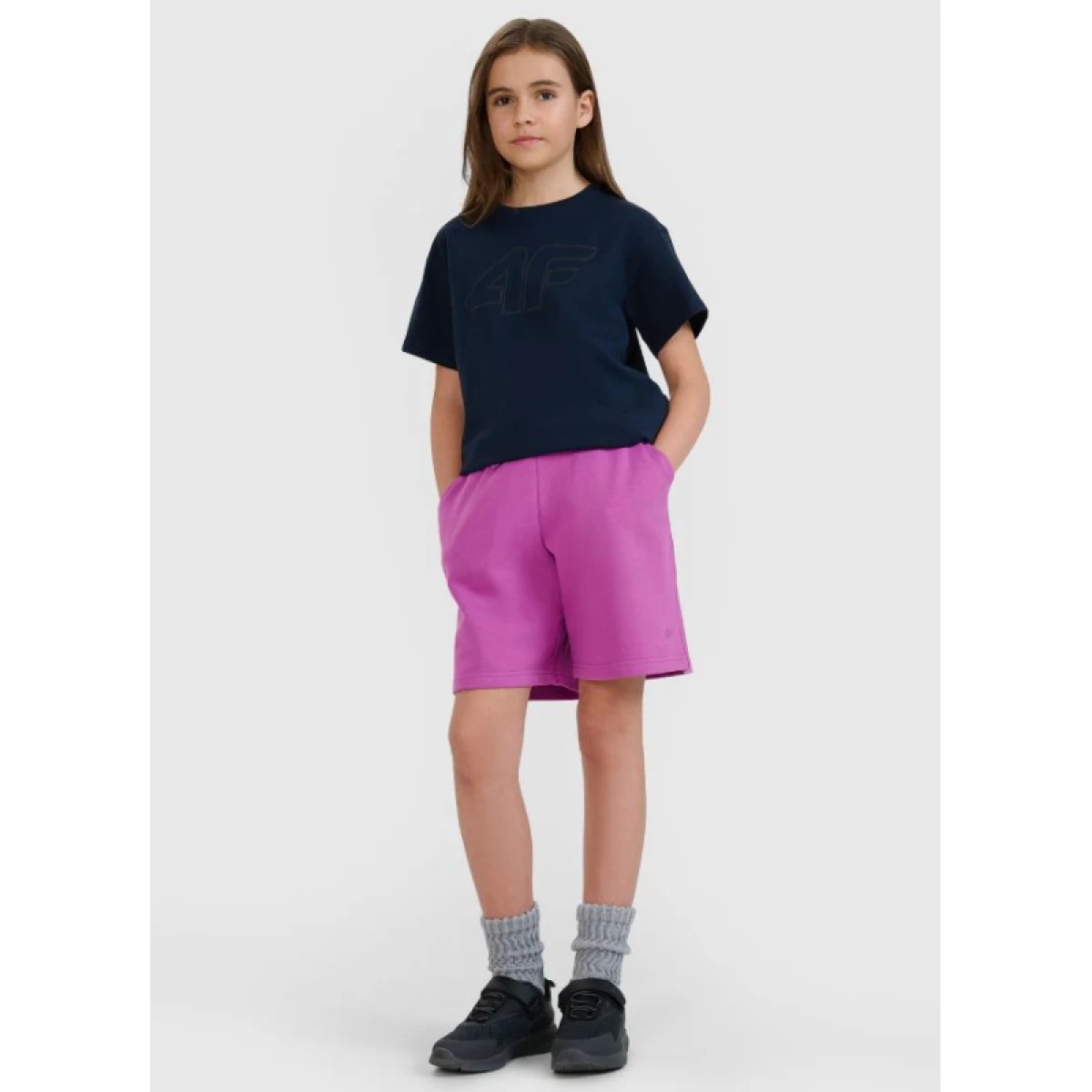 Lány póló rövid ujjú 4F JUNIOR TSHIRT F2333-31S-NAVY · záber 4