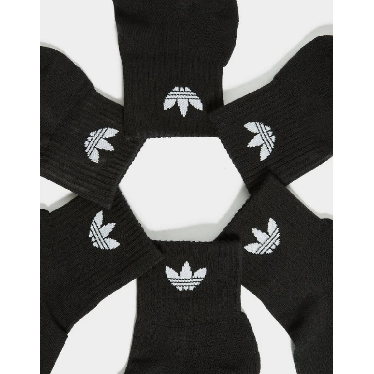 Zoknik ADIDAS ORIGINALS 6 PACK-MID ANKLE SCK-BLACK · záber 5