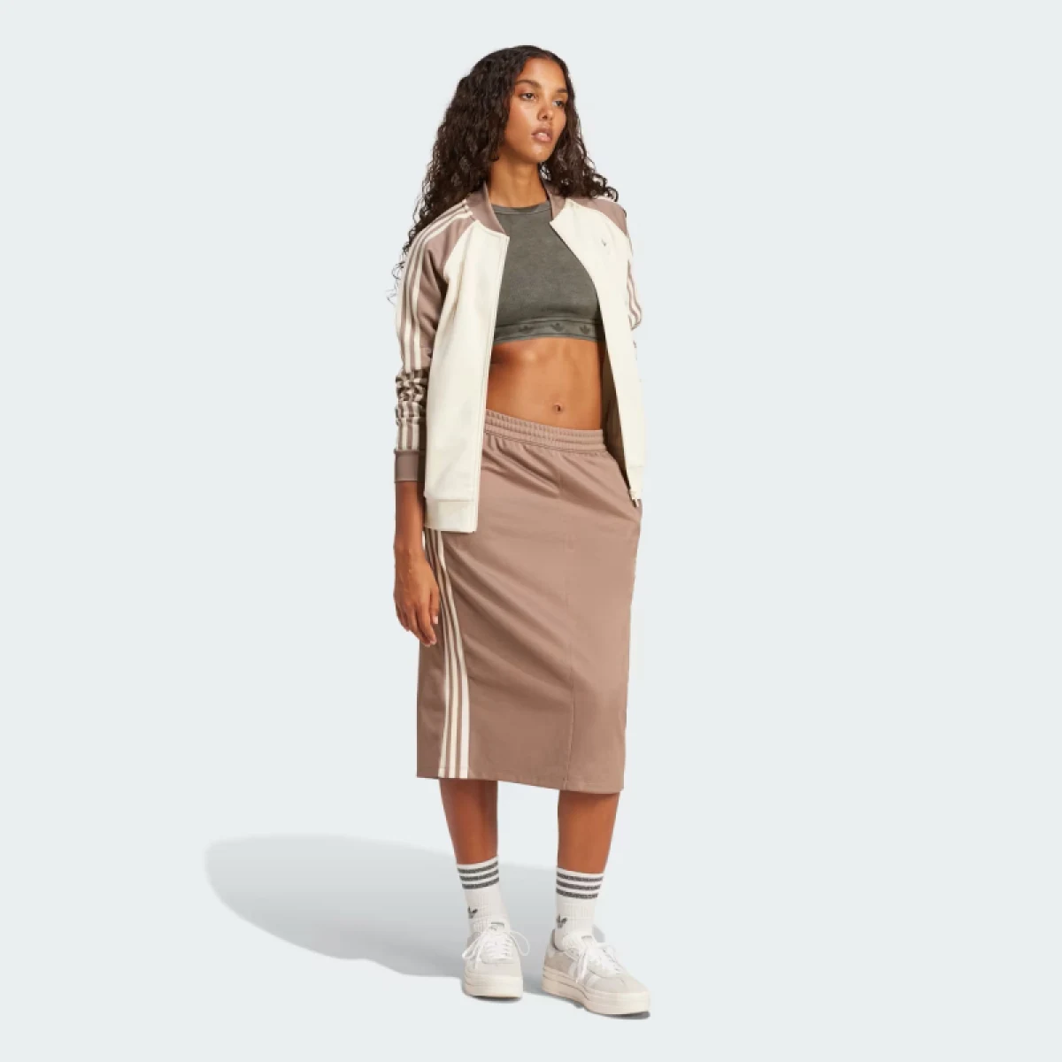 Női rövid ujjú póló ADIDAS ORIGINALS RIB SS TOP-JD0041-Black · záber 4