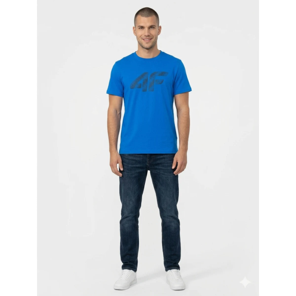 Férfi rövid ujjú póló 4F TSHIRT M3342-33S-BLUE · záber 3