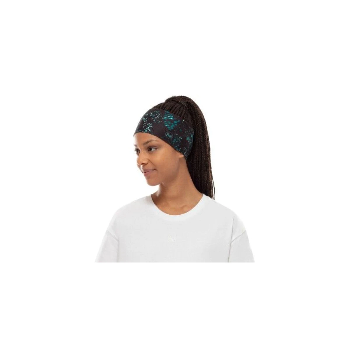 Fejpánt BUFF COOLNET UV® WIDE HEADBAND SPECKLE BLACK · záber 2