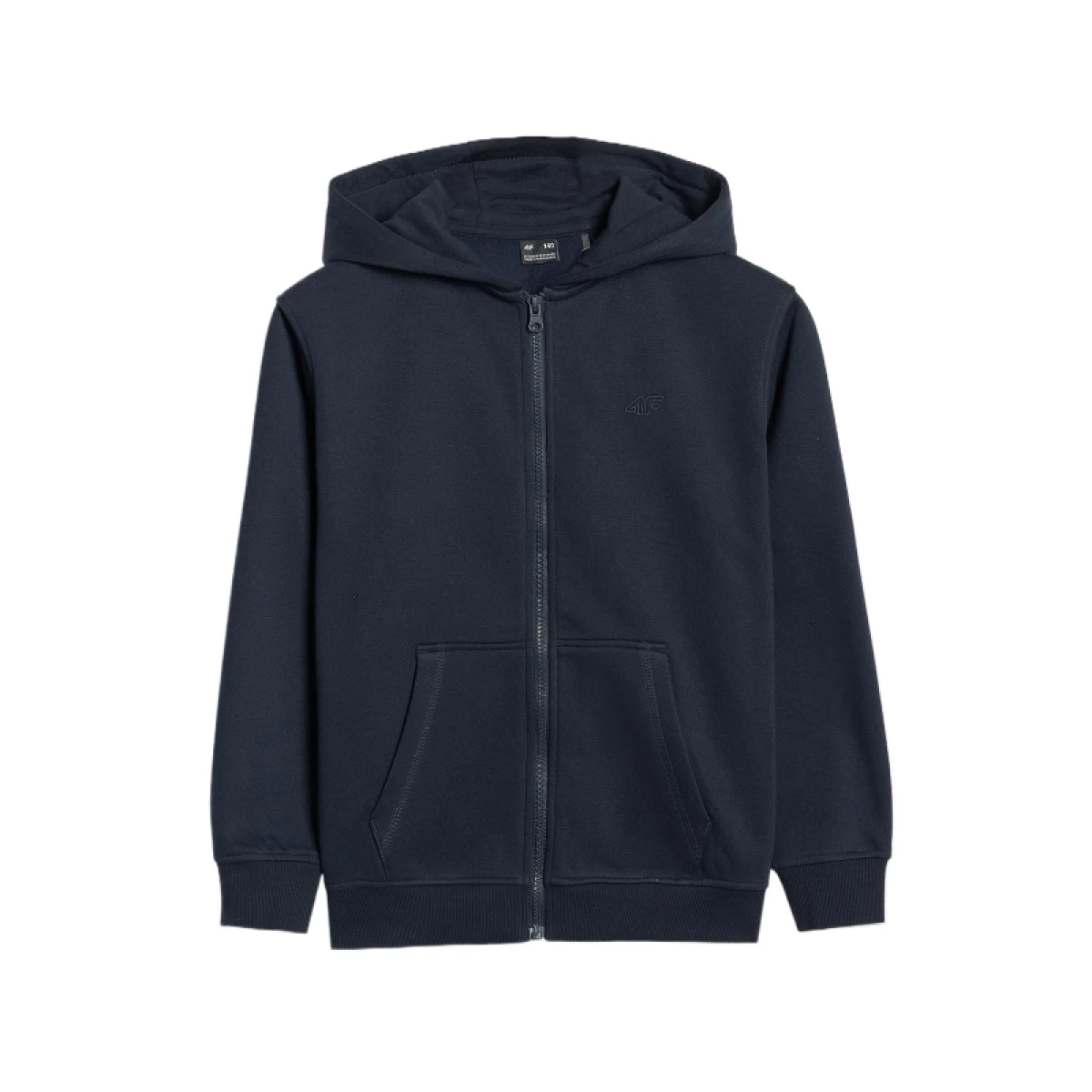 Fiú bélelt kapucnis pulóver zipzárral 4F JUNIOR SWEATSHIRT M1859-4FJWMM00TSWSM1859-31S-NAVY - Pohlavie: Gyerek · záber 3