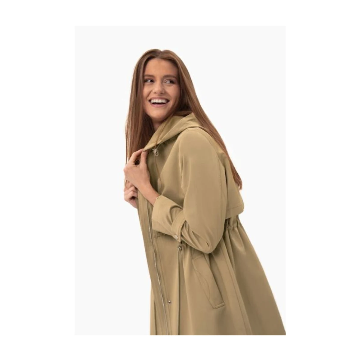 Női kabát VOLCANO BJORK-102-BEIGE · záber 3