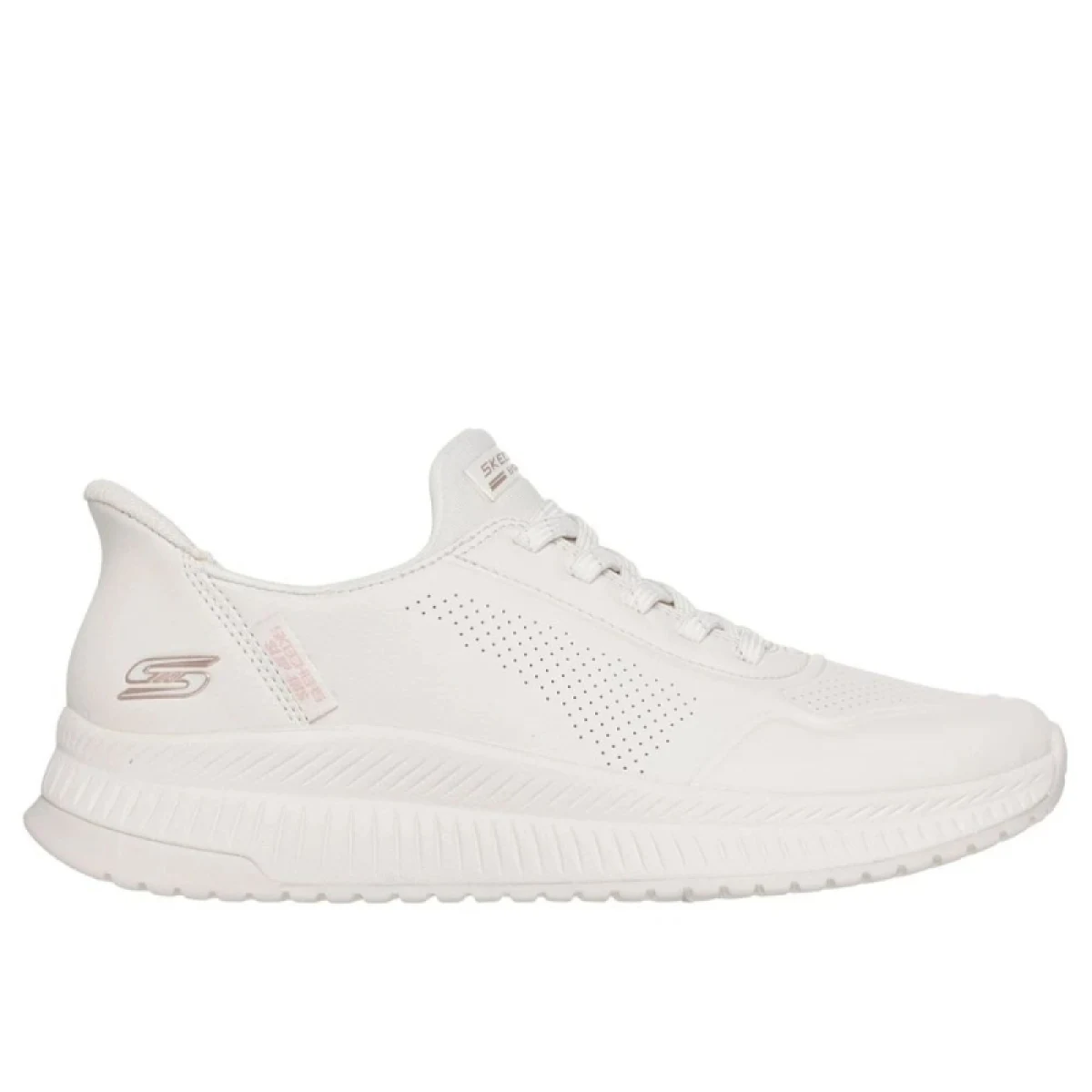 Női szabadidőcipők SKECHERS Bobs Squad 4 Key Look Slip-Ins W white · záber 7