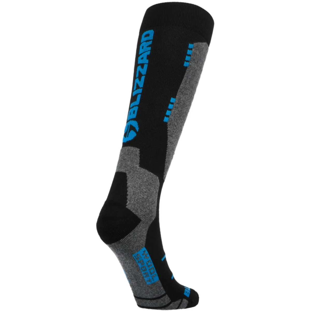 Sí zokni BLIZZARD Wool Sport ski socks, SMU, black turquoise · záber 2