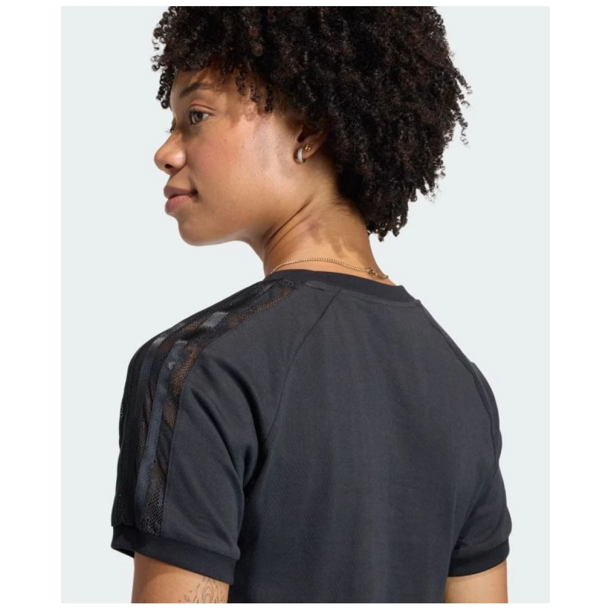 Női rövid ujjú póló ADIDAS ORIGINALS LACE CALI T BLACK · záber 5