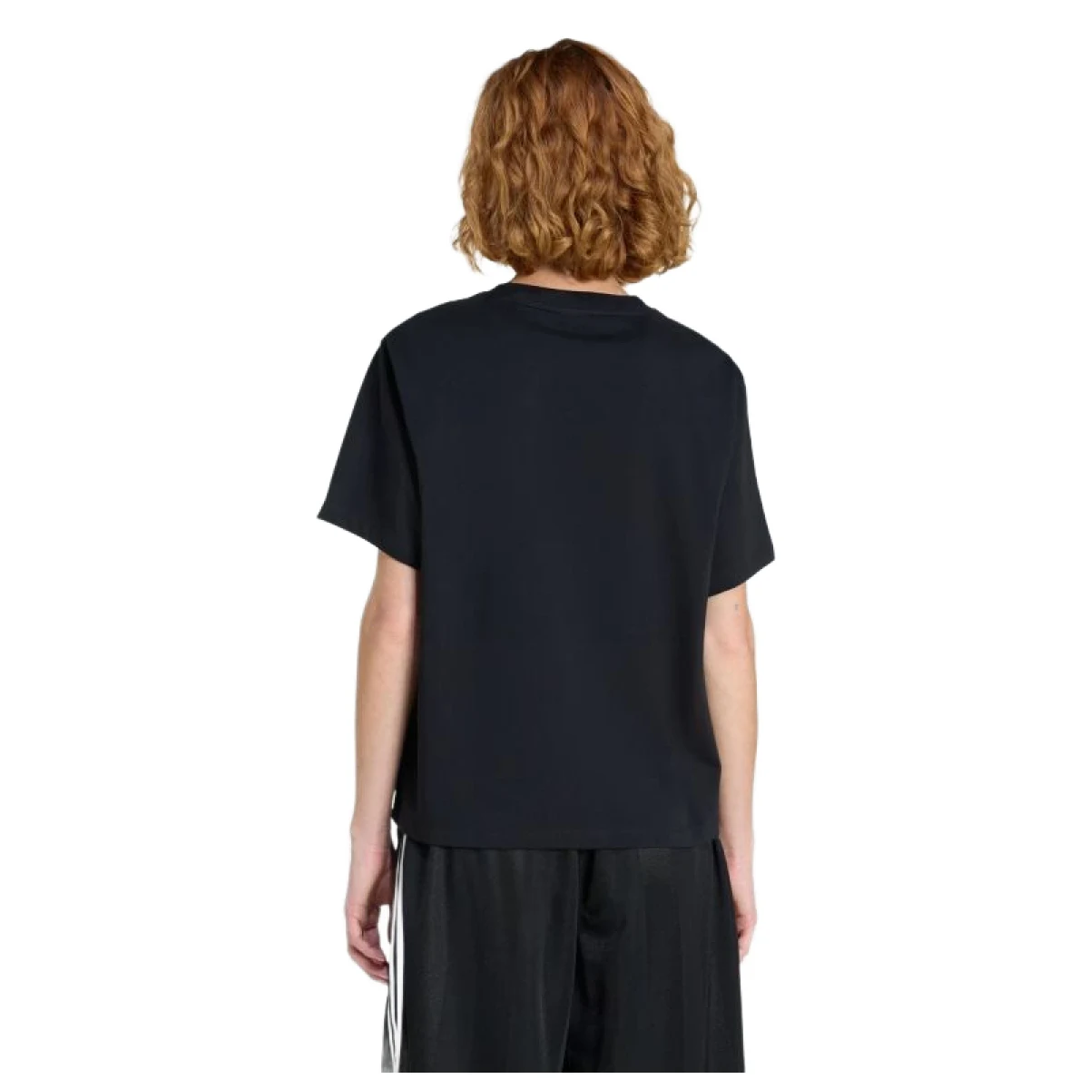 Női rövid ujjú póló ADIDAS ORIGINALS TREFOIL BOXY T BLACK WHITE · záber 4