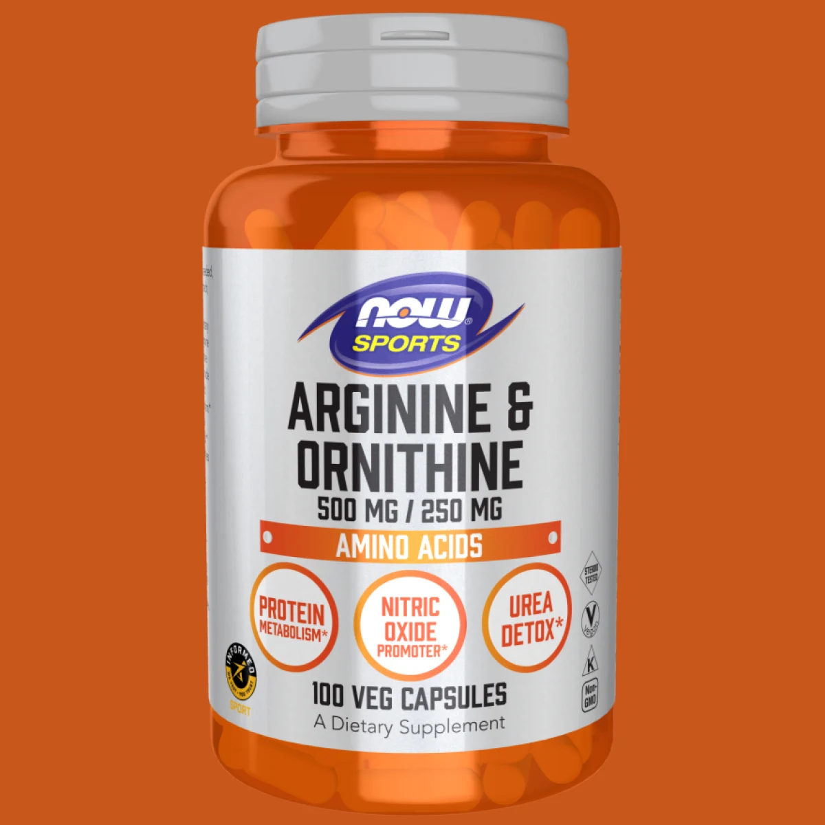 Arginine & Ornithine 500/250 mg - 100 Capsules · záber 1
