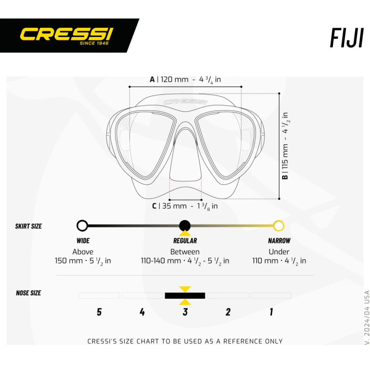 Búvármaszk CRESSI FIJI MASK BLACK BLUE · záber 5