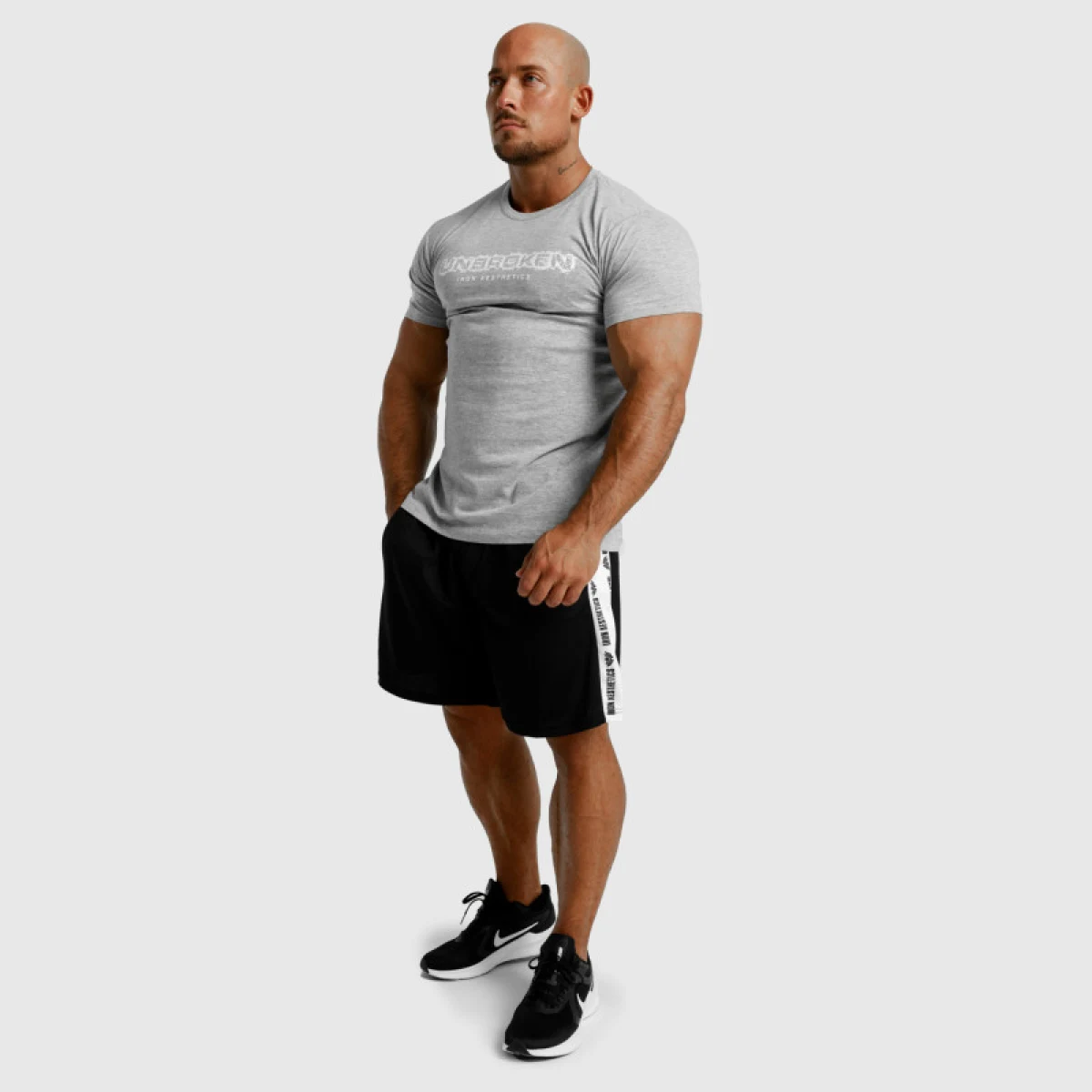 Férfi fitness póló Iron Aesthetics Unbroken, szürke · záber 5