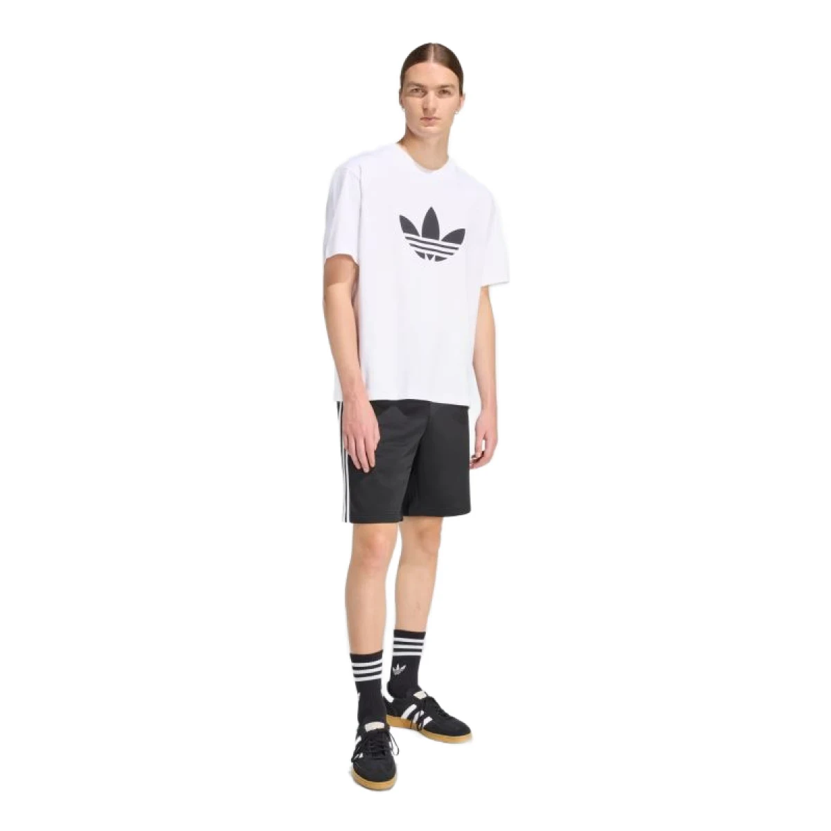 Férfi rövid ujjú póló ADIDAS ORIGINALS TREFOIL T-SHIRTWHITE BLACK · záber 5