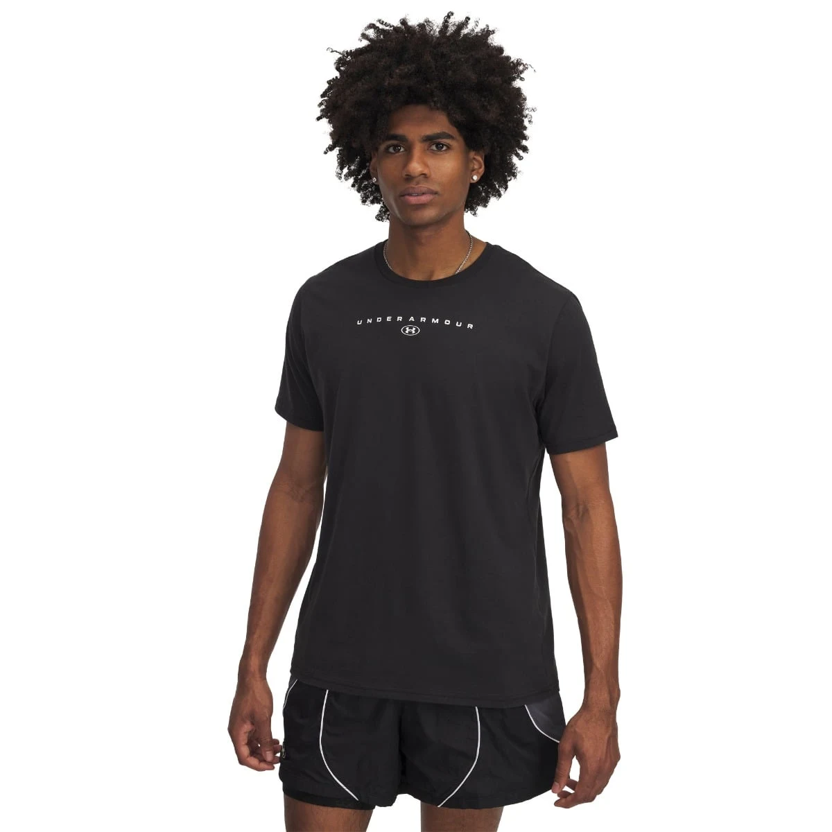 Under Armour Stacked Logo SS póló Black · záber 1
