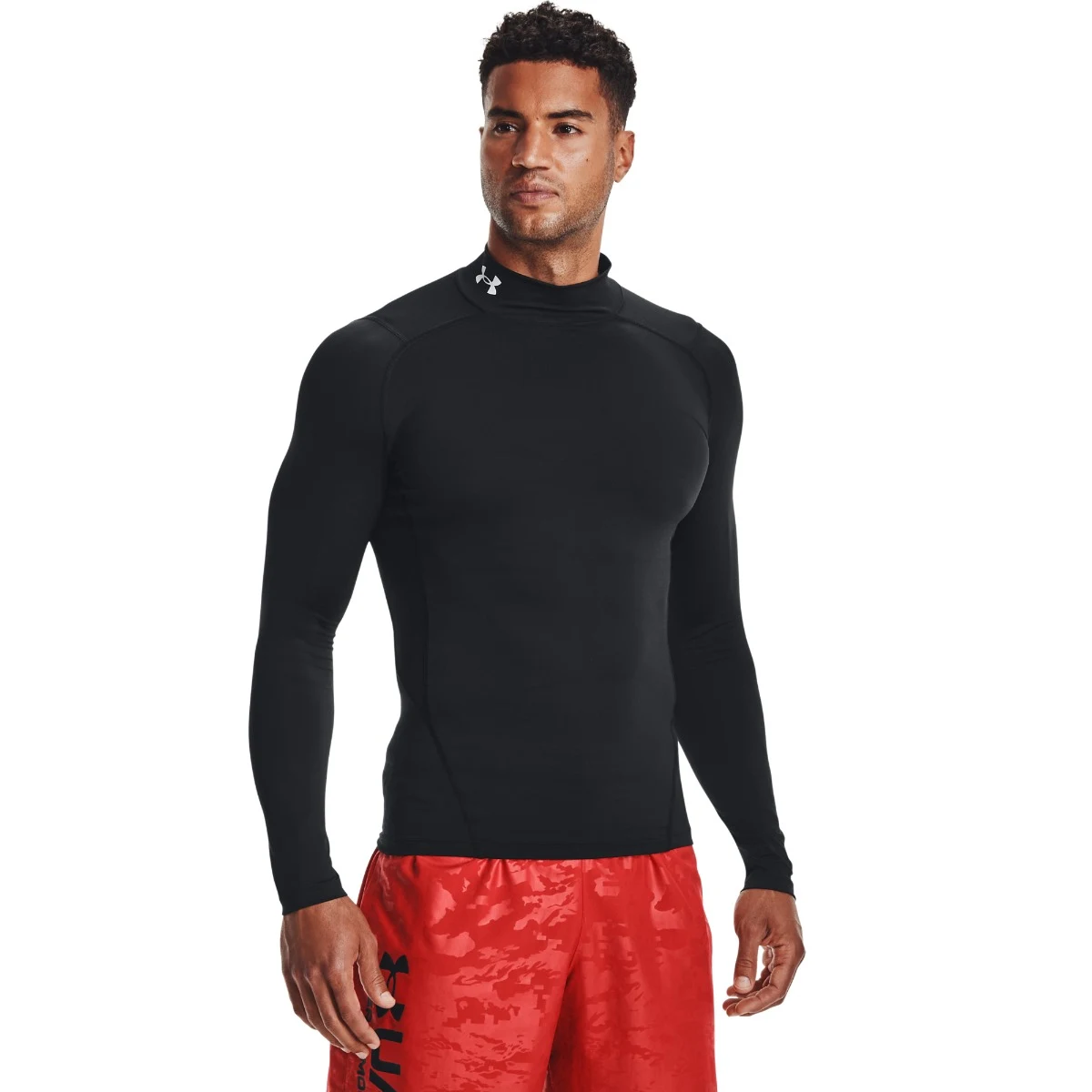 Under Armour HG Armour Comp Mock póló LS Black · záber 1