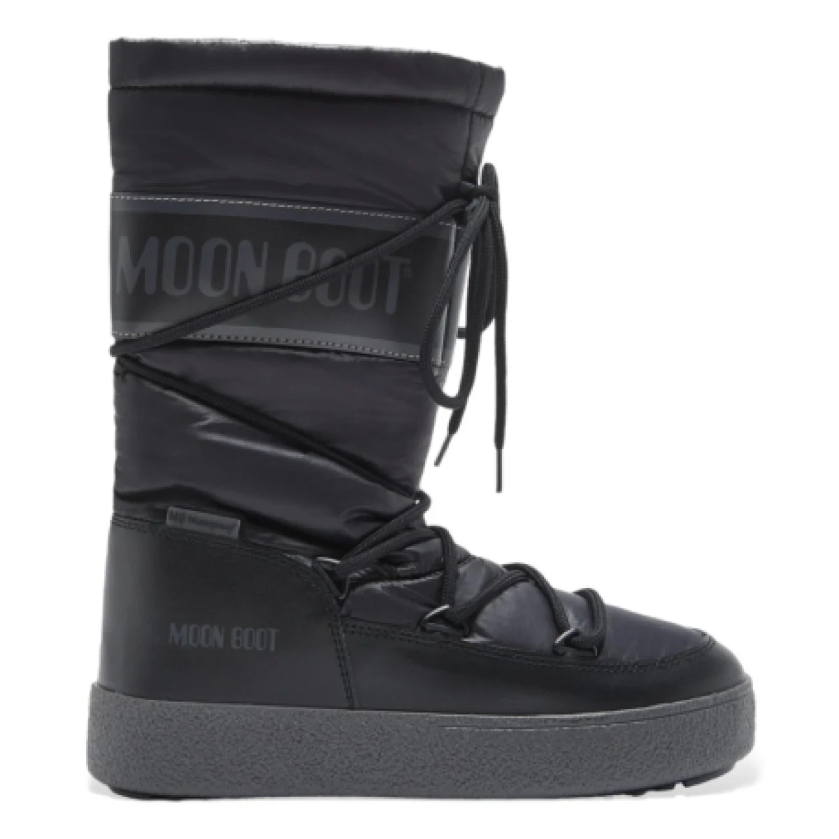 Női bokacsizmák télen MOON BOOT LTRACK HIGH NYLON WP, 001 black · záber 1